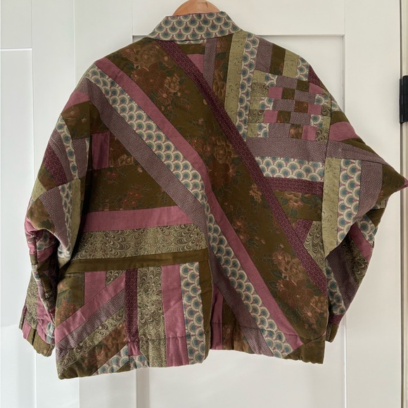 Vintage quilted jacket coat Size Medium/Large - Picture 9 of 11
